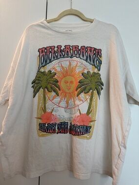 Billabong Cream Sun & Palm Graphic Tee